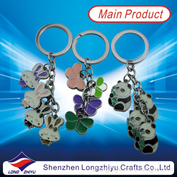 Fashion Promotion Souvenir Rabbit Butterfly Panda Metal Key Chain (LZY800004)